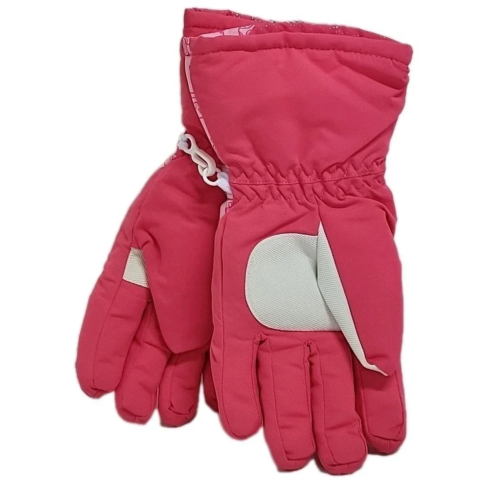 Girls Princess‎ Peach Super Mario Winter Gloves Thinsulate SKI Gloves Size L/XL